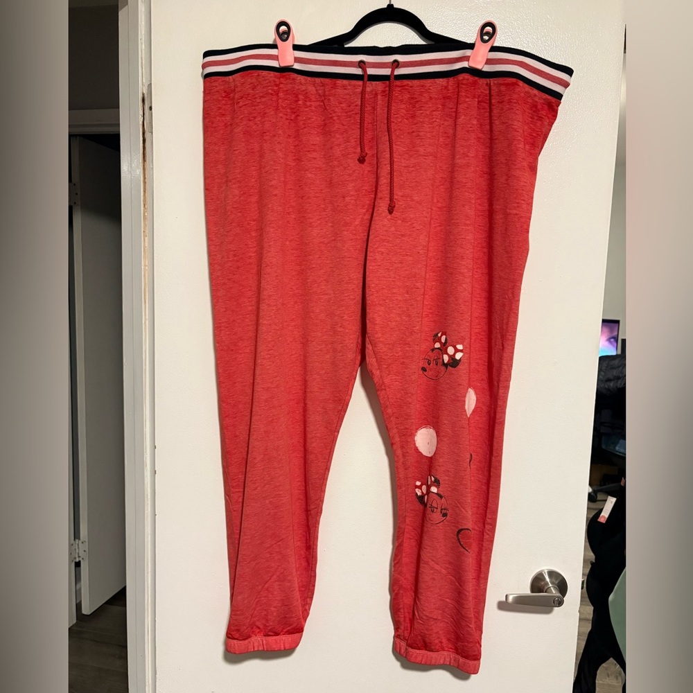 Disney Parks Red Minnie Mouse Jogger Loungewear - 3X